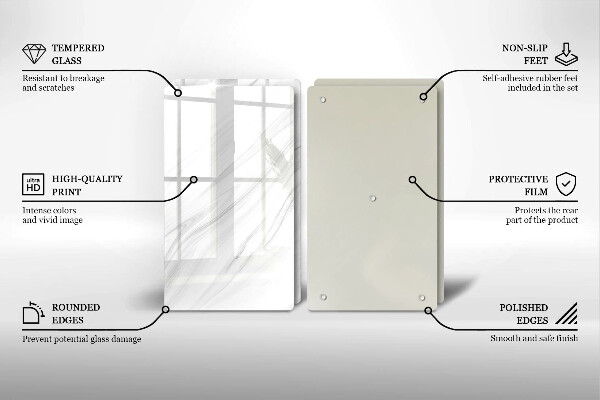 Tampa de parede do fogão a gás Mármore delicado