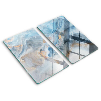 Tampa de parede do fogão a gás Textura de mármore