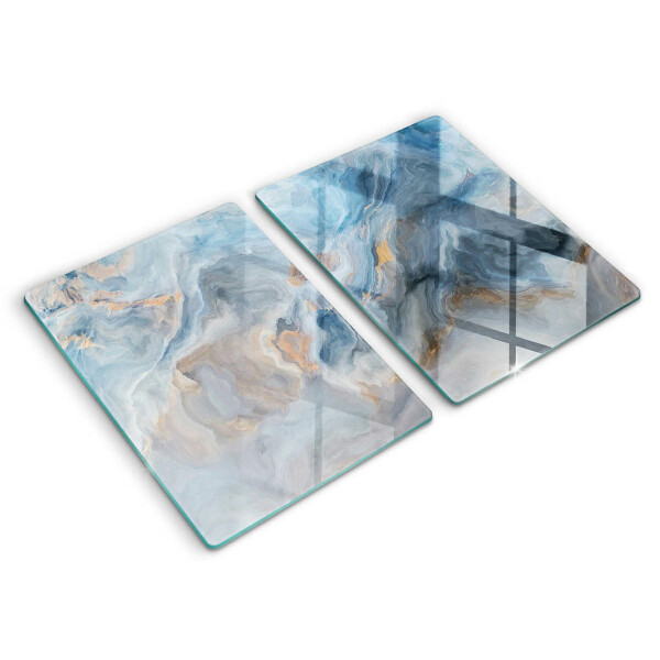 Tampa de parede do fogão a gás Textura de mármore