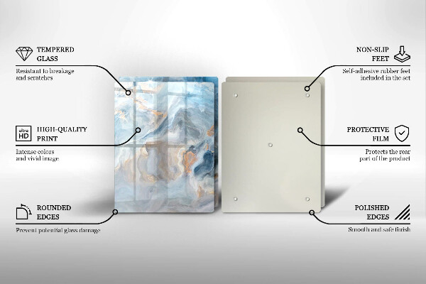 Tampa de parede do fogão a gás Textura de mármore