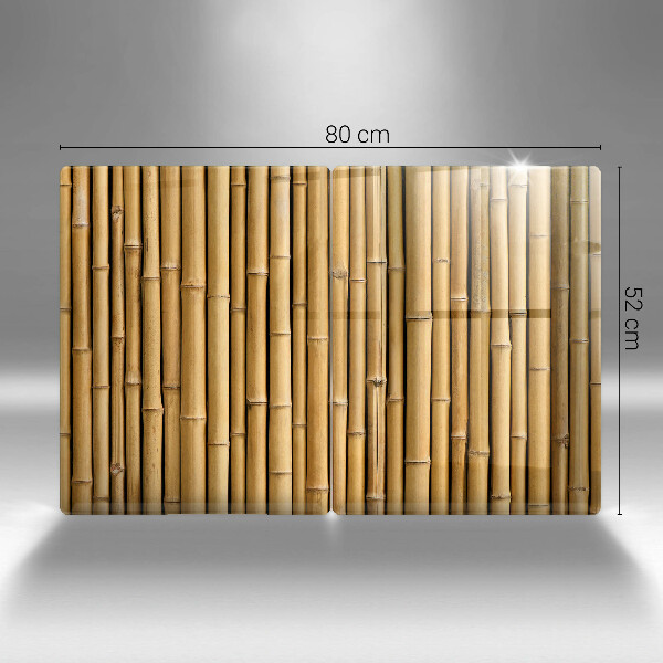 Placa de proteção para o fogão Natureza boho bambu