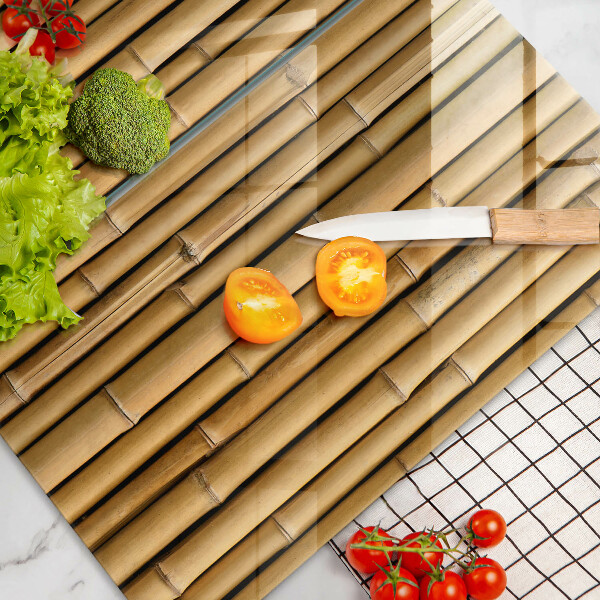 Placa de proteção para o fogão Natureza boho bambu