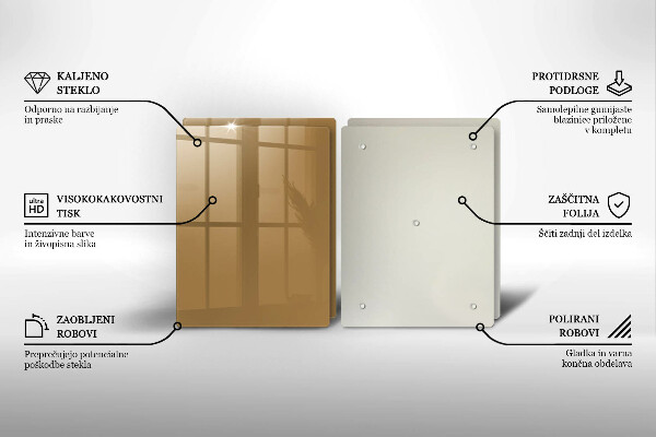 Tampa de parede do fogão a gás Cor bege
