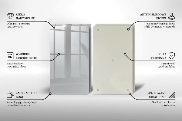 Tampa de parede do fogão a gás Cor cinza