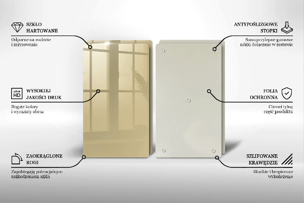 Tampa de parede do fogão a gás Cor bege