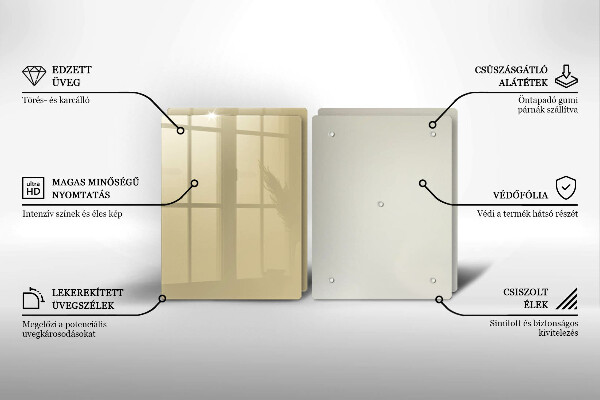 Tampa de parede do fogão a gás Cor bege