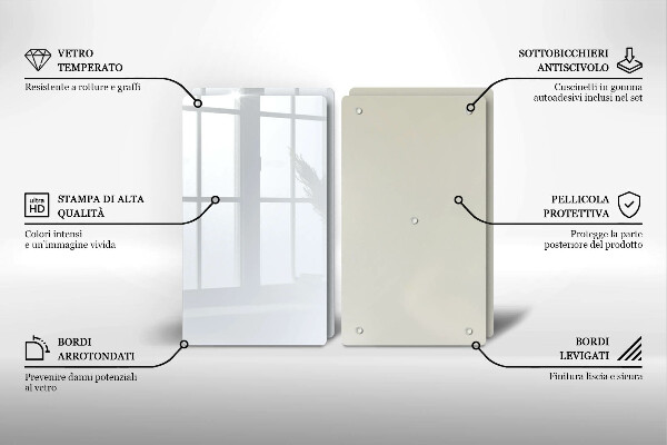 Tampa de parede do fogão a gás Cor branca