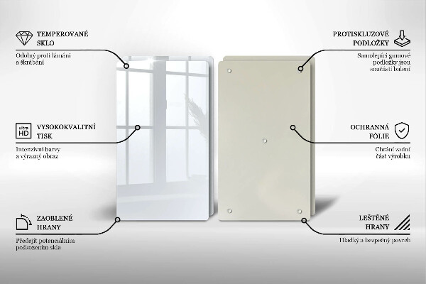 Tampa de parede do fogão a gás Cor branca