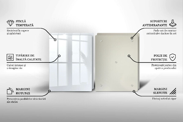 Tampa de parede do fogão a gás Cor branca