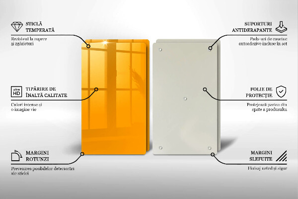 Tampa de parede do fogão a gás Cor amarela escura