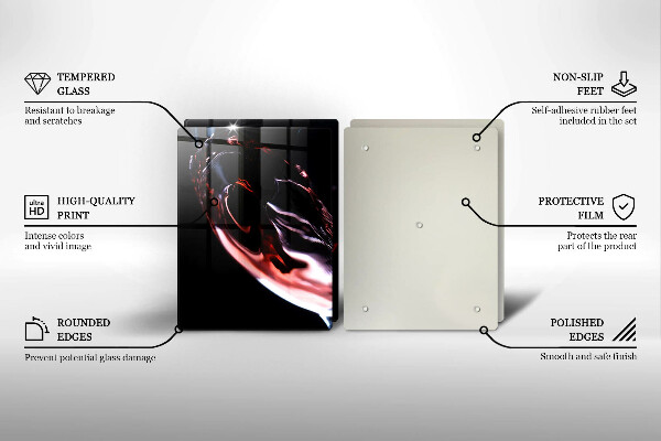 Tampa de parede para fogão a gás Copo de vinho tinto