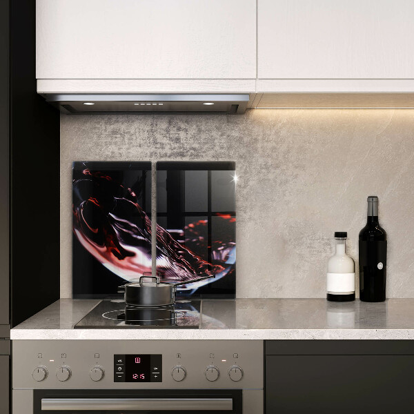 Tampa de parede para fogão a gás Copo de vinho tinto