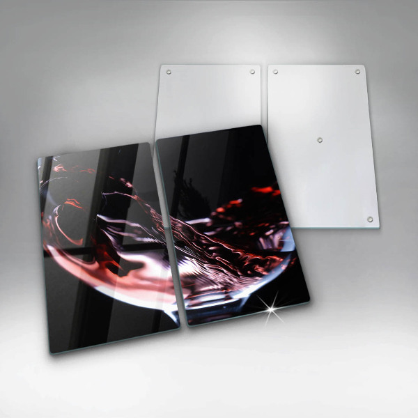 Tampa de parede para fogão a gás Copo de vinho tinto