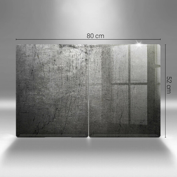 Tampa de parede do fogão a gás Textura de metal