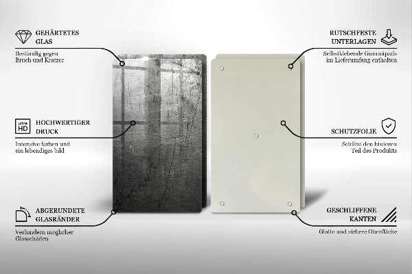 Tampa de parede do fogão a gás Textura de metal