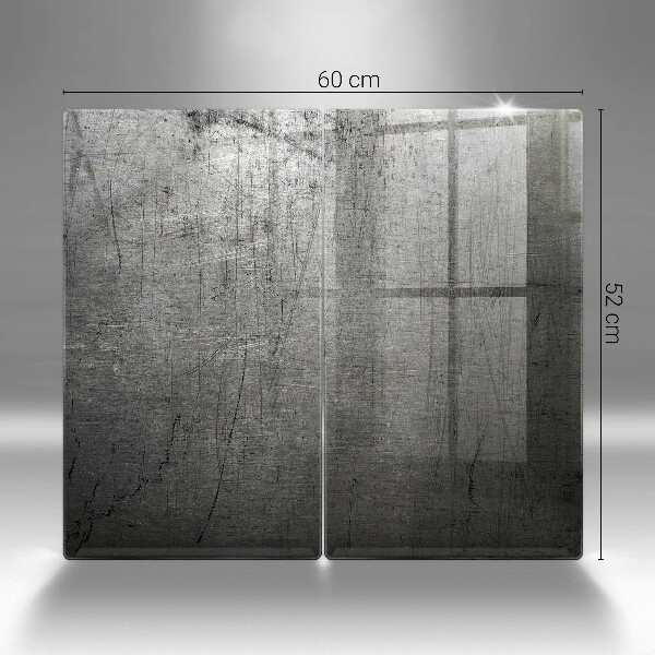 Tampa de parede do fogão a gás Textura de metal