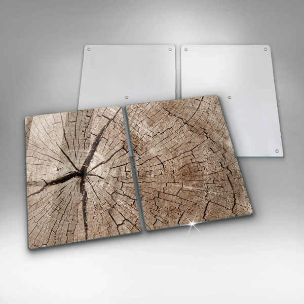 Tampa de parede do fogão a gás Corte transversal árvore