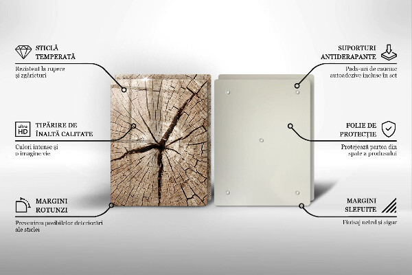 Tampa de parede do fogão a gás Corte transversal árvore