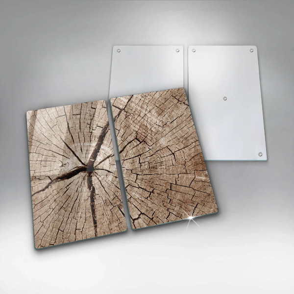 Tampa de parede do fogão a gás Corte transversal árvore