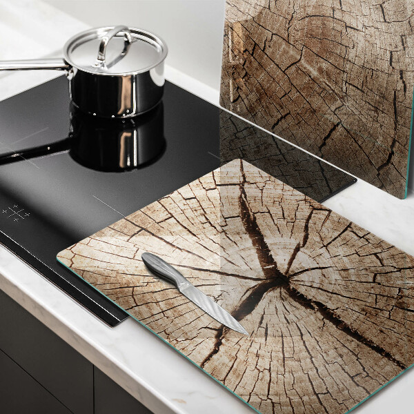 Tampa de parede do fogão a gás Corte transversal árvore