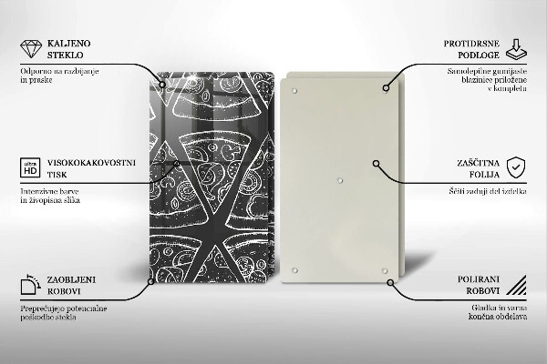 Tampa de parede do fogão a gás Ilustração de pizza