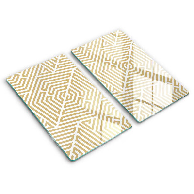 Tampa de parede do fogão a gás Linhas geométricas