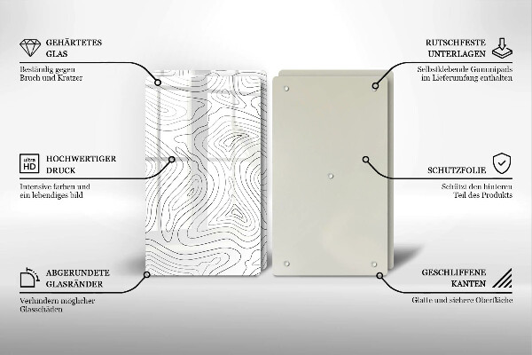 Protetor de fogão Formas abstratas