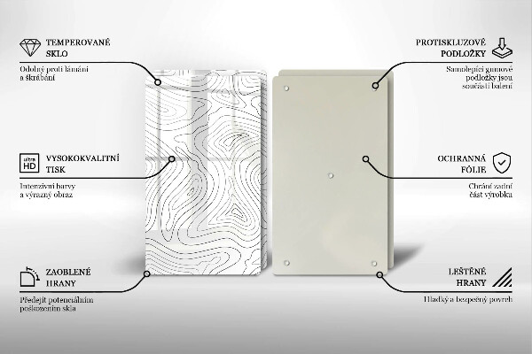 Protetor de fogão Formas abstratas
