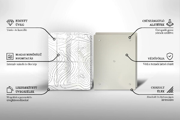 Protetor de fogão Formas abstratas