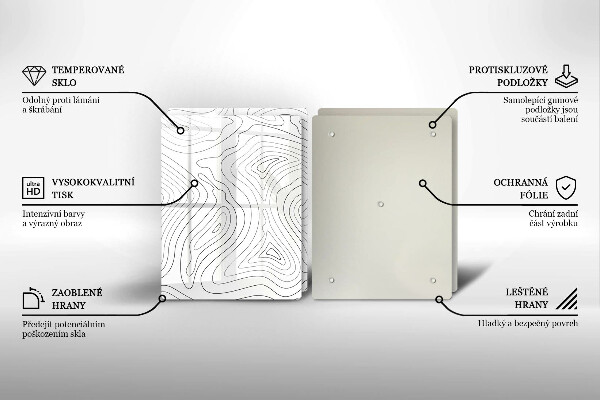 Protetor de fogão Formas abstratas