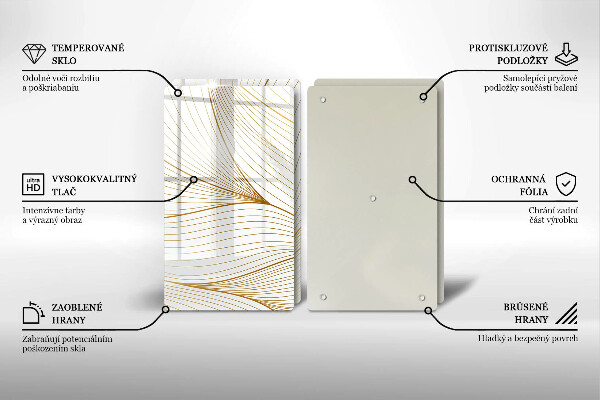 Protetor de fogão Padrão moderno de linhas