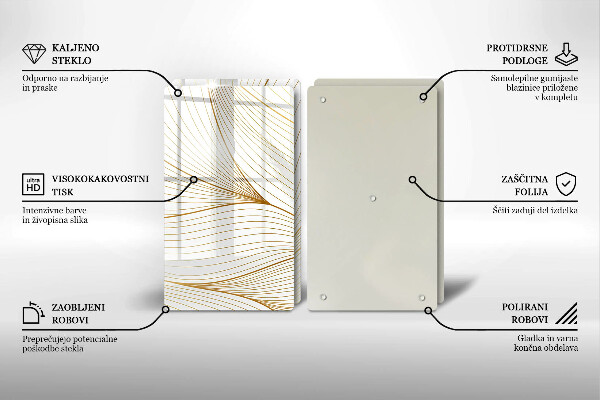 Protetor de fogão Padrão moderno de linhas