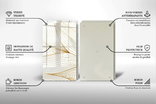Protetor de fogão Padrão moderno de linhas