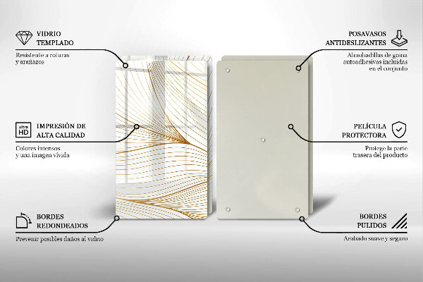 Protetor de fogão Padrão moderno de linhas
