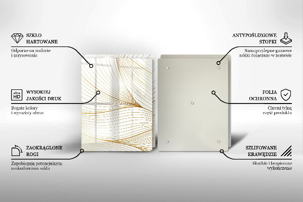 Protetor de fogão Padrão moderno de linhas