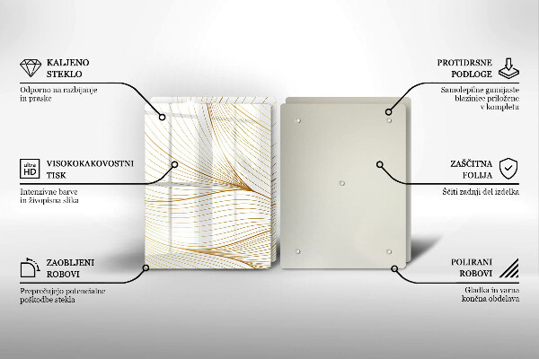 Protetor de fogão Padrão moderno de linhas