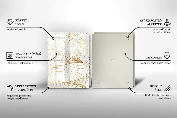 Protetor de fogão Padrão moderno de linhas