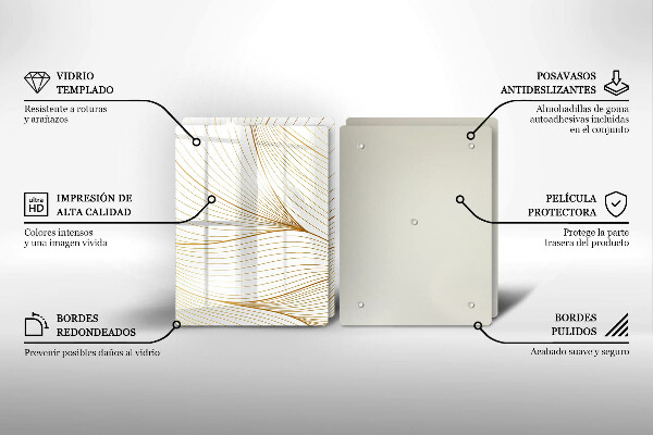 Protetor de fogão Padrão moderno de linhas