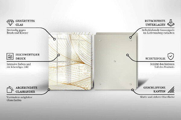 Protetor de fogão Padrão moderno de linhas