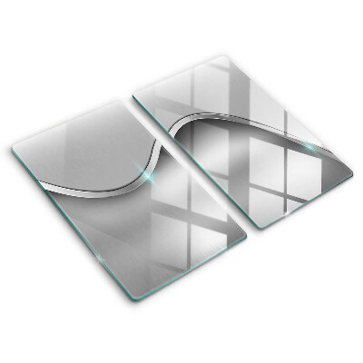 Tampa de parede do fogão a gás Abstração metálica