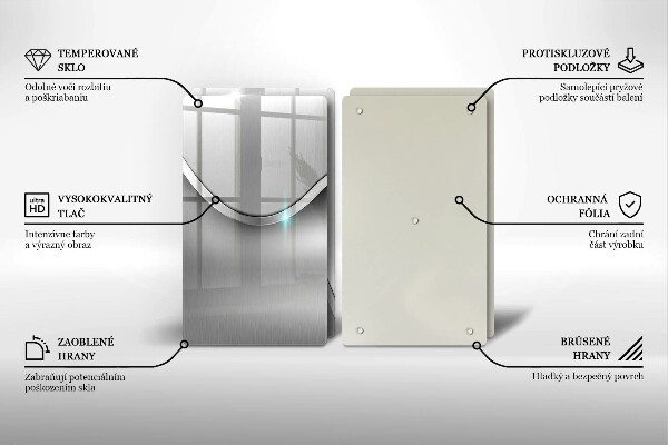 Tampa de parede do fogão a gás Abstração metálica