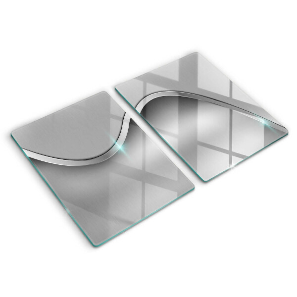 Tampa de parede do fogão a gás Abstração metálica