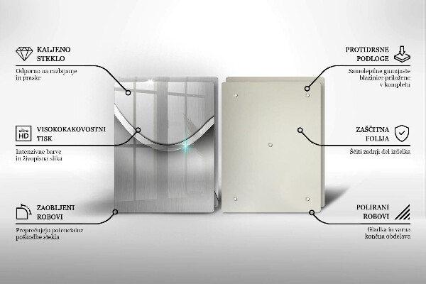 Tampa de parede do fogão a gás Abstração metálica