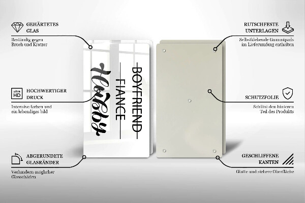 Proteção da parede na cozinha Inscrição, frase, padrão