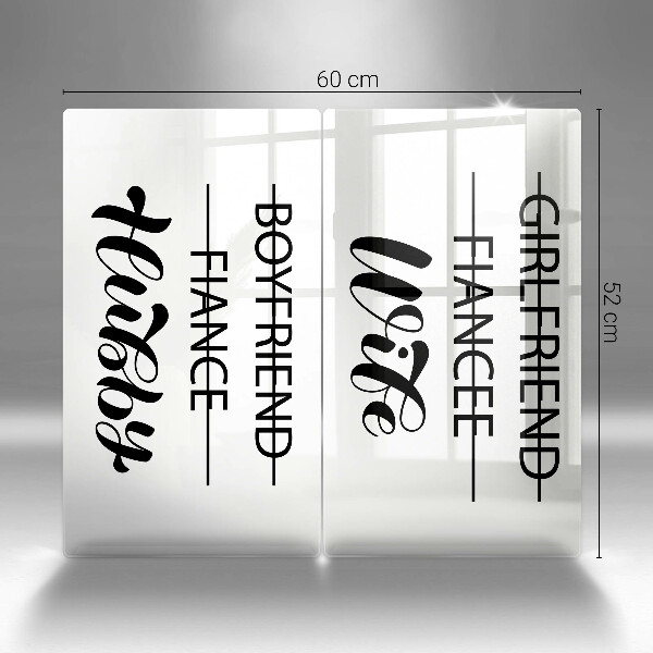 Proteção da parede na cozinha Inscrição, frase, padrão