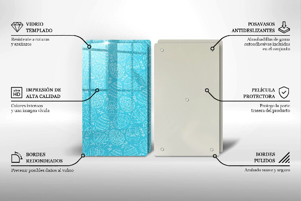 Tampa de parede do fogão a gás Tema de Páscoa