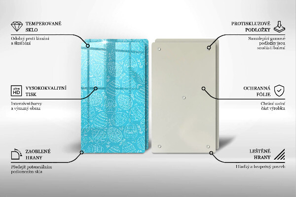 Tampa de parede do fogão a gás Tema de Páscoa