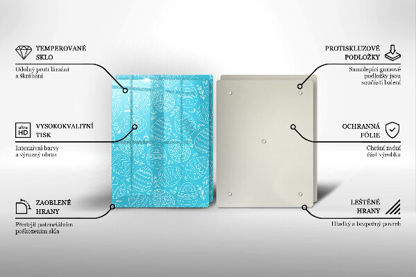 Tampa de parede do fogão a gás Tema de Páscoa