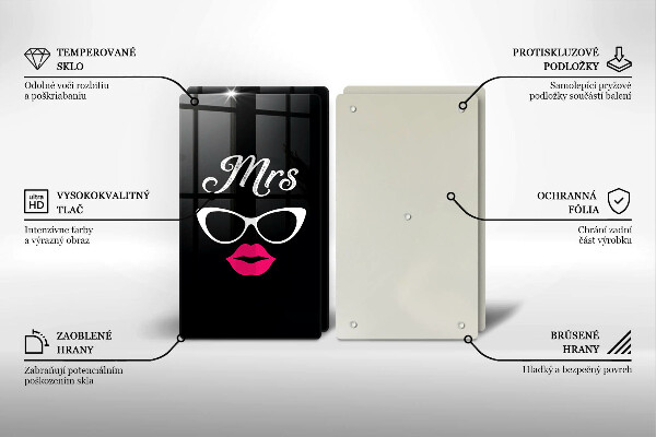 Tampa de parede para fogão a gás Mrs. Mr. - Inscrição, frase