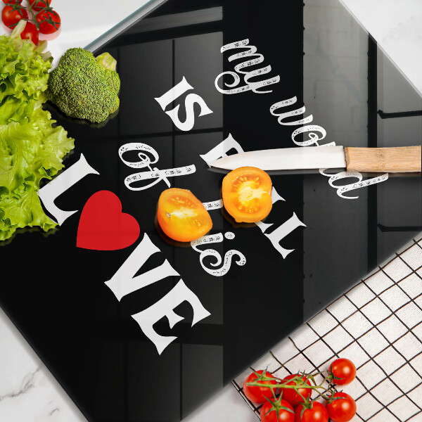 Tampa de parede do fogão a gás Inscrição, frase